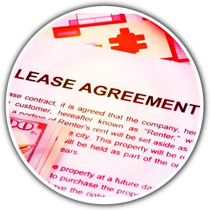 A photo of a Lease Agreement.